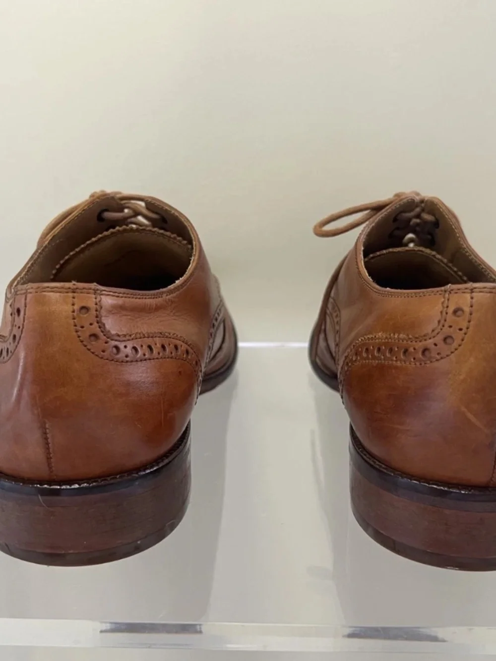 Cole Haan Original Grand Wingtip Oxford Brown Mens Leather Shoes Size 12